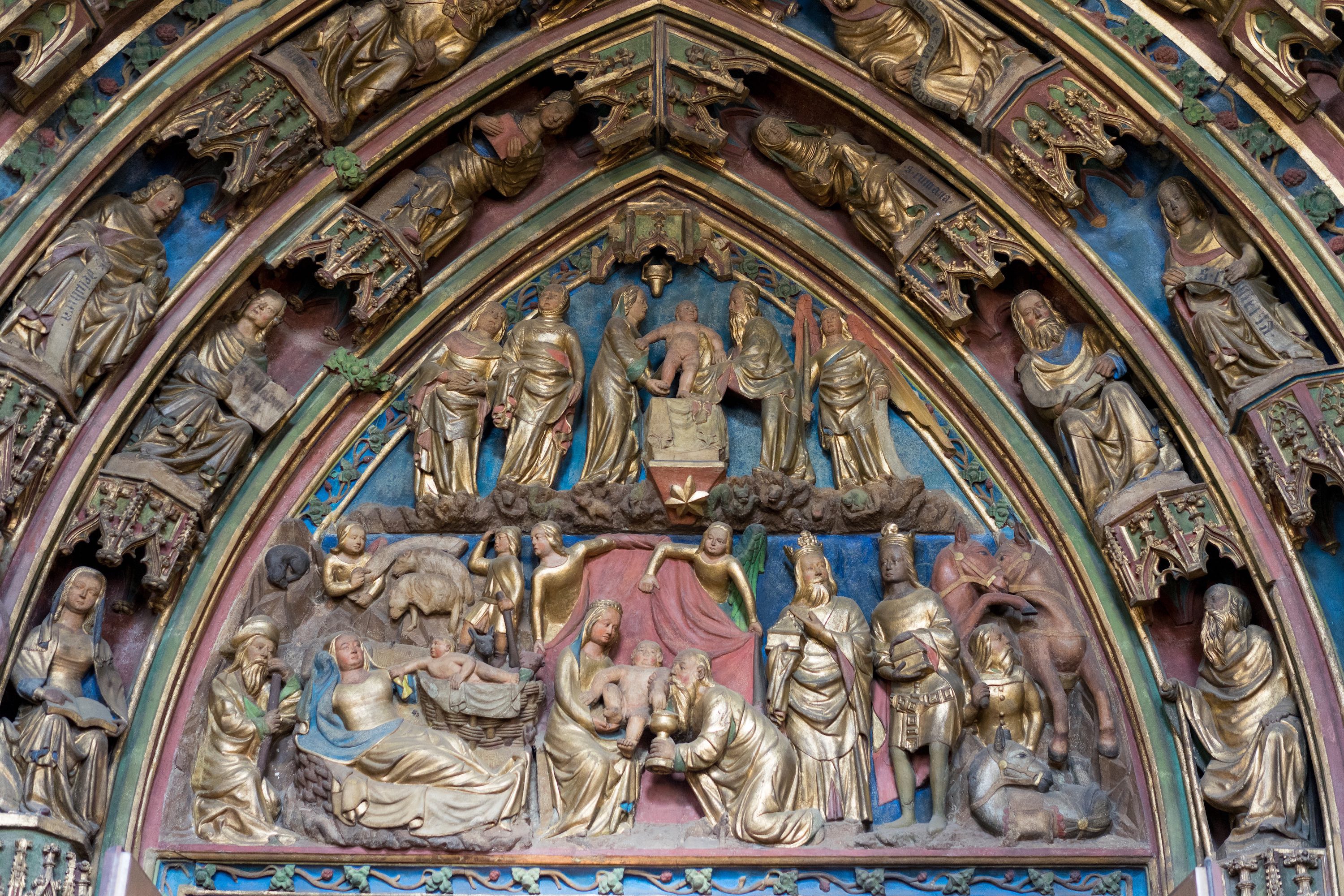 Wandbild ind er Frauenkirche in Nürnberg