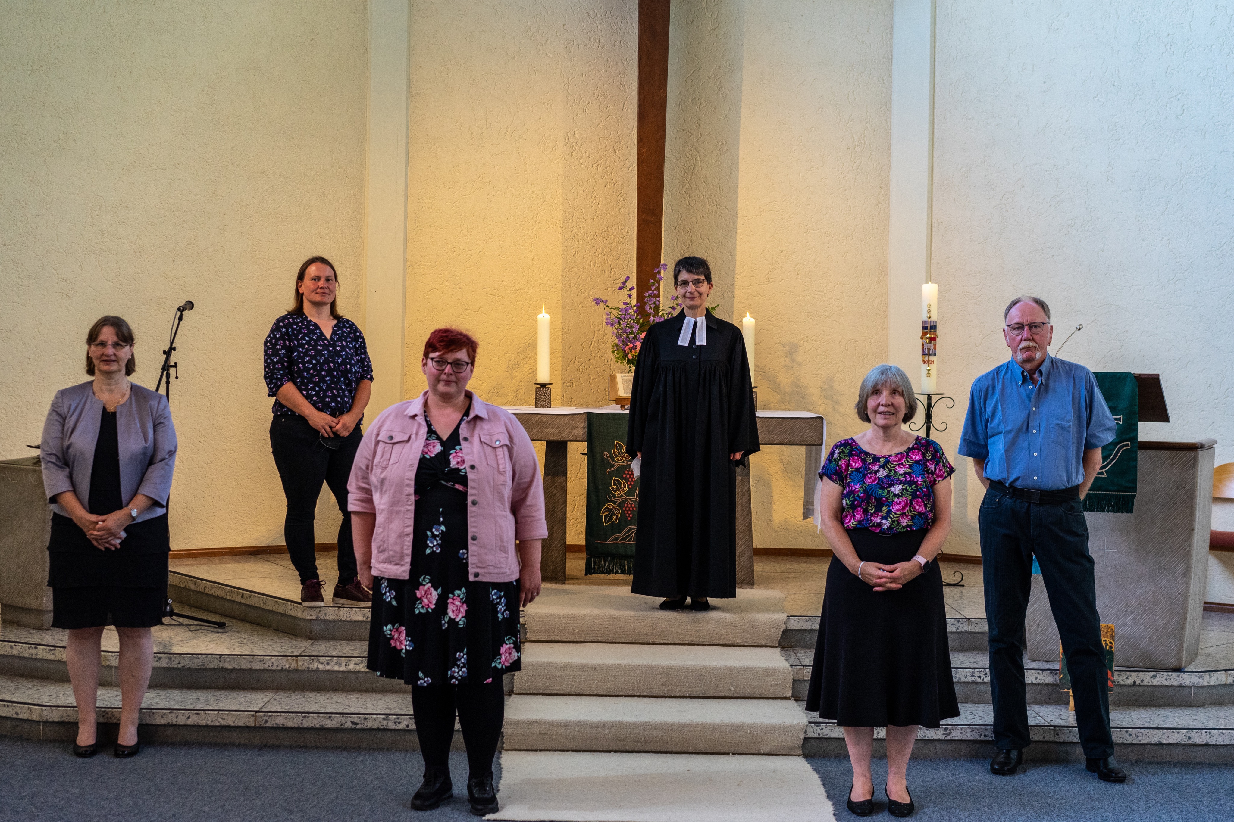 Kirchengemeinderat; es fehlen krankheitshalber:  Peter Rapsch und Nina Wolberg