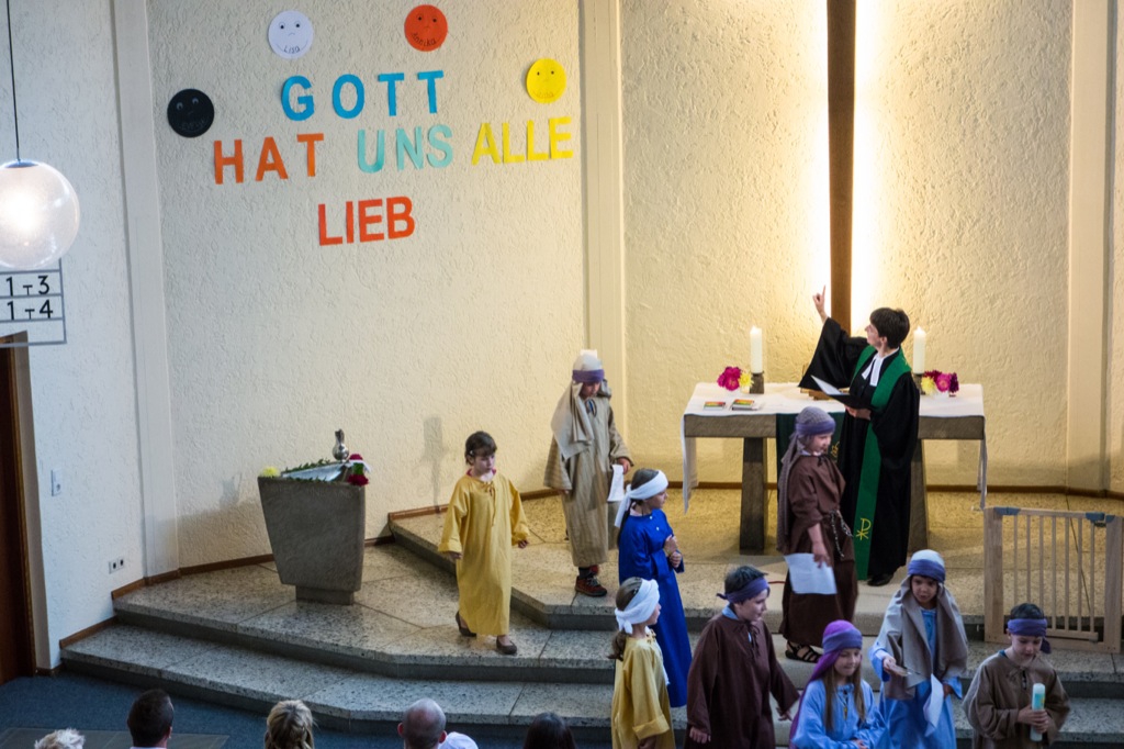 Die Kinderbibelwoche 2014 fand ihren Abschluss in einem schönen Familiengottesdienst.