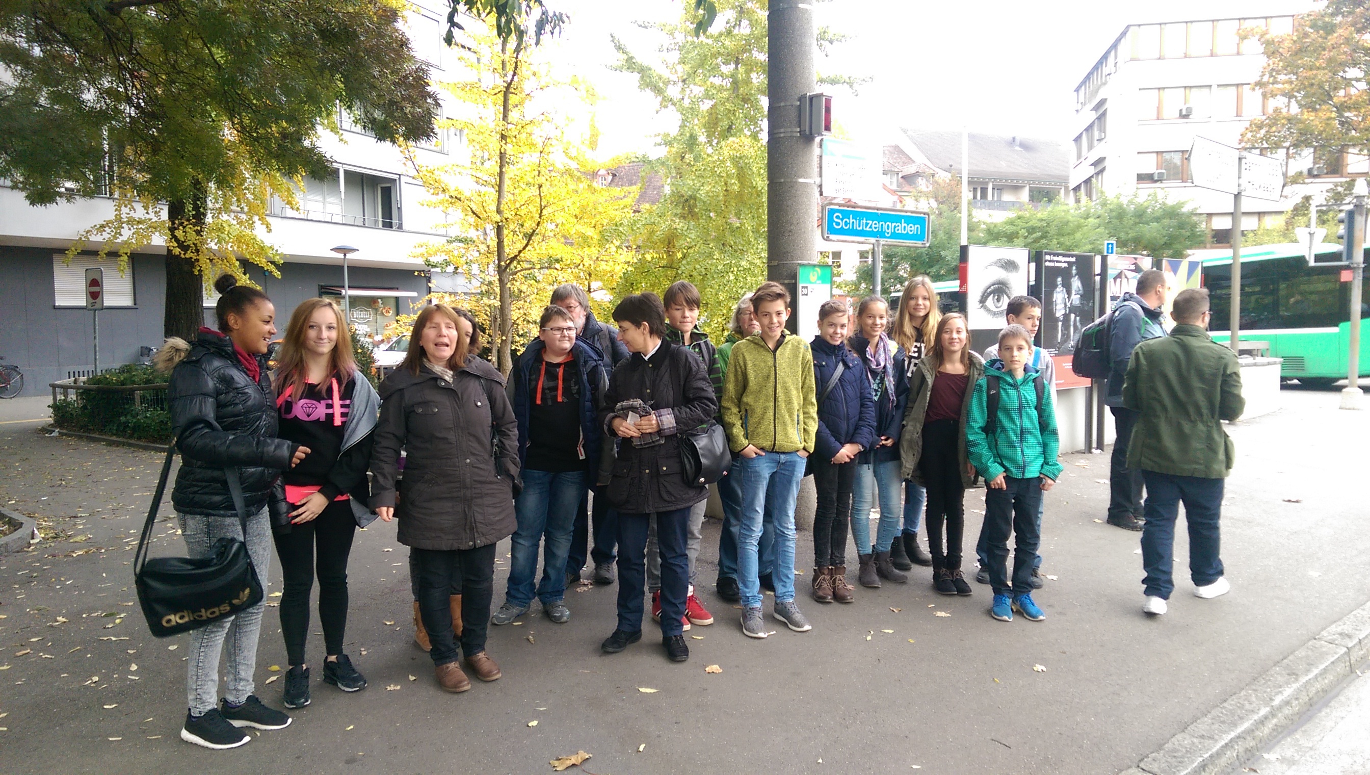 Unsere Konfirmandengruppe in Basel