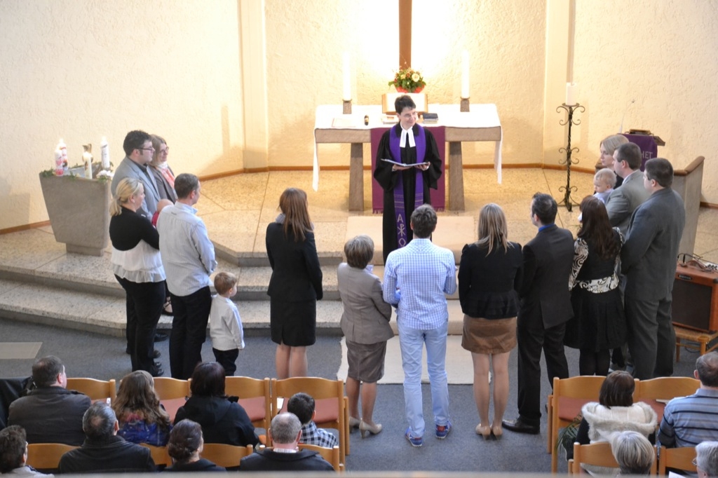 Auch eine Taufe wurde im Palmsonntagsgottesdienst gefeiert!