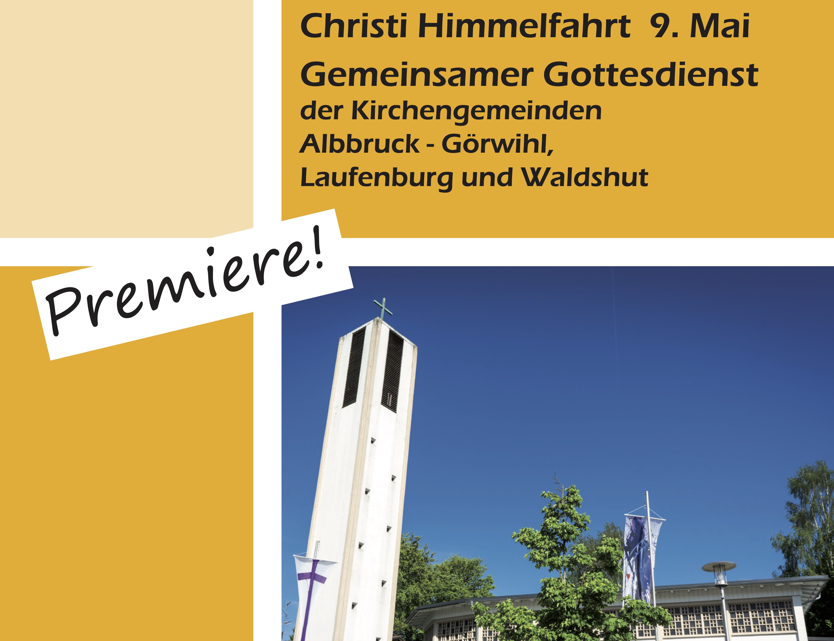 Premiere: Gemeinsamer Gottesdienst an Christi Himmelfahrt